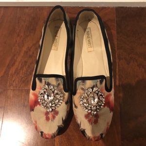 Nine West Jeweled Loafers Sz 9